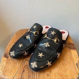 Gucci Princetown Star & Bee Slides